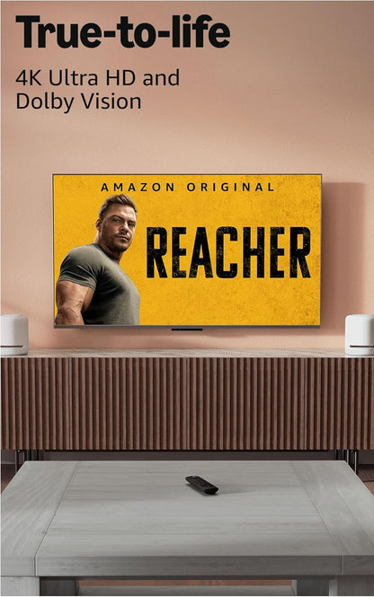 Fire TV Stick 4K (Newest Model) with Ai-Powered Fire TV Search, Wi-Fi 6, Stream over 1.8 Million Movies and Shows, Free & Live TV